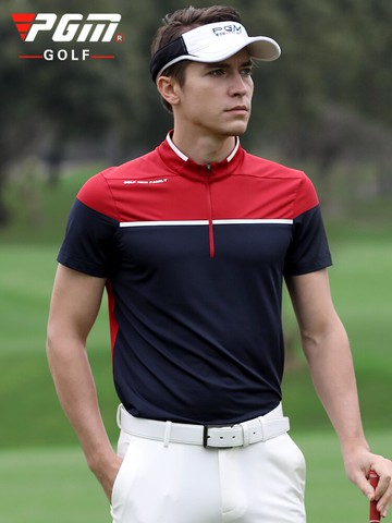 PGM 新品 高爾夫服裝 男士短袖t恤 速干面料 夏季男裝衣服