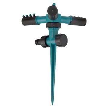 小麥購物 可調式地插噴頭 花園草坪灑水器 L2002  1個  綠色