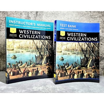 ➤〔特價出清〕絕版 書況好➤2本合售 西方文明史 題庫＋教師手冊 WESTERN CIVILIZATIONS