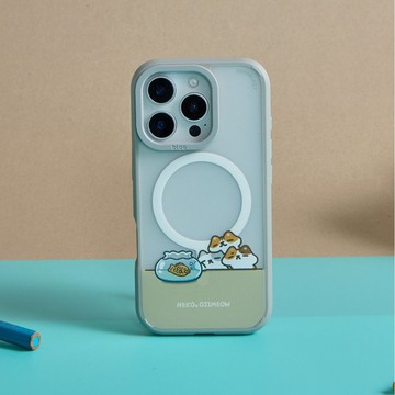 歐吉喵NEKO OJIMEOW想吃鯛魚燒了極光霧透MagSafe iPhone手機殼