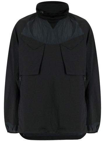 Maharishi - pullover funnel-neck jacket - men - Recycled Nylon - S - Black