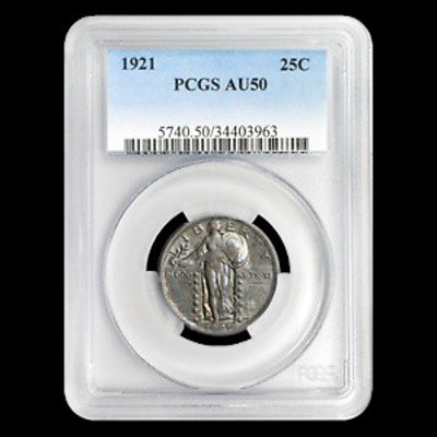 アンティークコイン 1921 Standing Liberty Quarter AU-50 PCGS - SKU