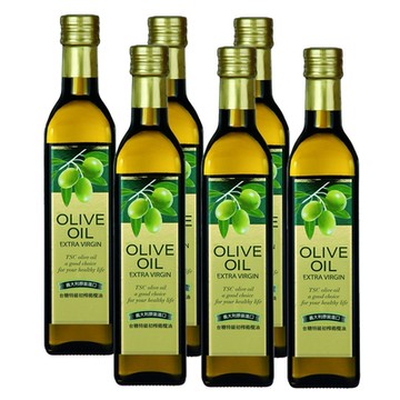 台糖 特級初榨橄欖油6瓶 (500ml/瓶)