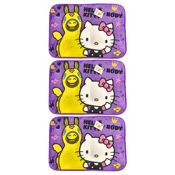 收納王妃 Hello Friend地墊 HD-14-M-1 3個  紫色  45cm x 65cm
