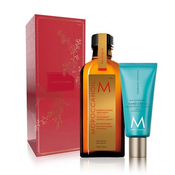 MOROCCANOIL 摩洛哥優油限定版金囍禮盒(100ml優油+40ml護手霜)-快速到貨