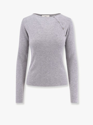 Ribbed fabric sweater - DUNST - gender_Woman