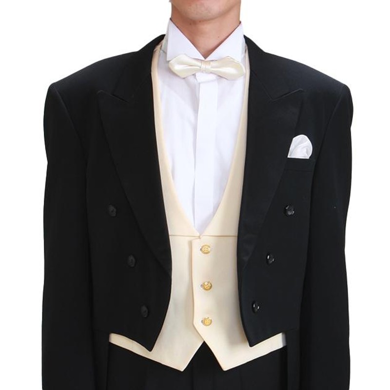 タキシード レンタル 黒エンビ 白ベスト レンタル 新郎 燕尾服 レンタルタキシード 結婚式 スーツ 貸衣装 tuxedo 二次会 往復送料無料 NT-032  | LINEブランドカタログ