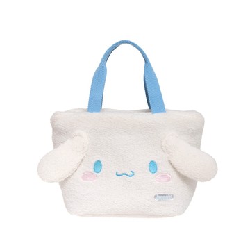 【IMPACT】怡寶 | 大耳狗喜拿Cinnamoroll絨毛提袋-白配藍 IMCMH01WT