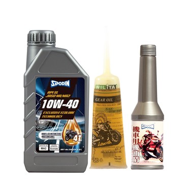 最高CP值超值價【SPODIN司伯汀】全合成4T機車機油保養(超值體驗3件組)(低抖動、低噪音、快速熱車不煩惱)