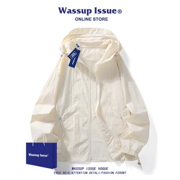 WASSUP ISSUE美式涼感防曬衣男夏季UPF50+防紫外線防曬服外套男款