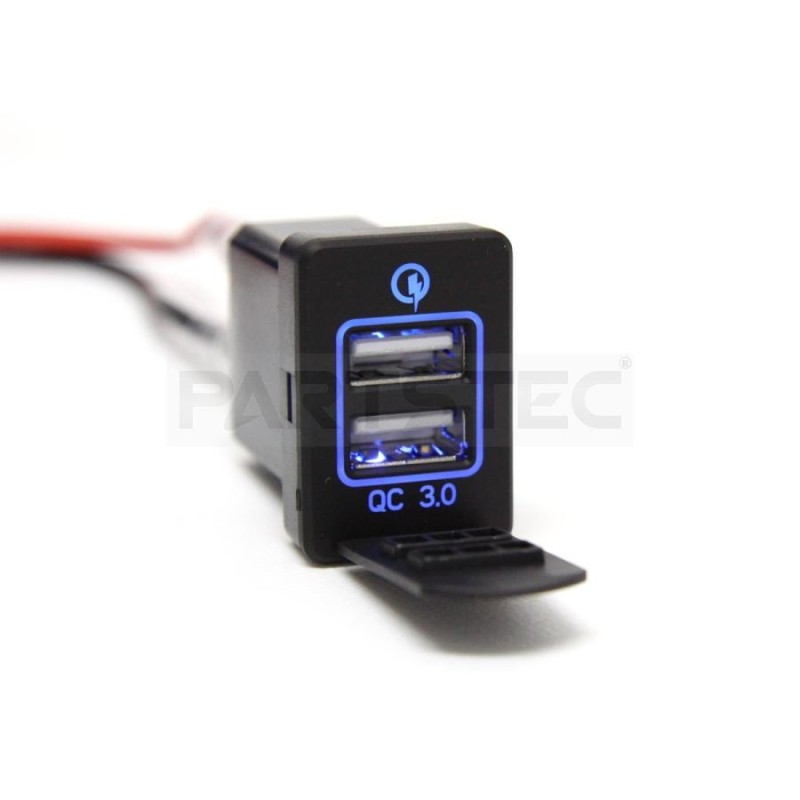スズキ USB ポート増設 トヨタA スイッチホールパネル QC3.0対応 LEDブルー点灯 高速 USB充電 クロスビー ジムニー スペーシア 他  / 20-40 R-2 | LINEショッピング