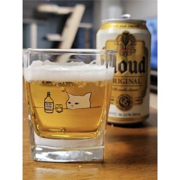 和你的小貓一起喝酒玻璃杯貓咪啤酒杯威士忌酒杯耐熱咖啡杯子家用