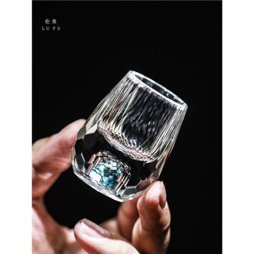 輕奢高檔白酒杯分酒器套裝水晶玻璃家用高顏值小號一口子彈酒杯盅