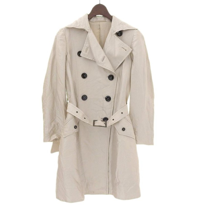 Jil Sander トレンチコート ベージュ シルク コットン ベージュ系 Jil Sander(ジルサンダー) トレンチコート