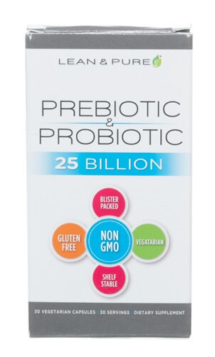 Olympian Labs Lean & Pure Prebiotic & Probiotic 25 billion - 30 Vegetarian Capsules