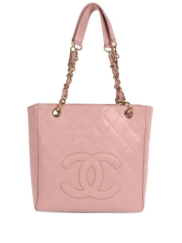 CHANEL Pre-Owned - 2003 Petite Shopping Tote bag - women - Caviar Leather - One Size - Pink