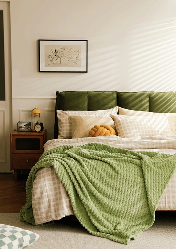 hoi! 質感法蘭絨保暖披毯