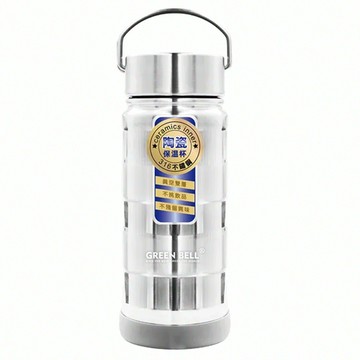 Green Bell 綠貝 316不鏽鋼陶瓷保溫杯 GBS-639  550ml  1個  銀色