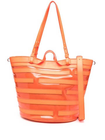 Casadei - Fluo leather shoulder bag - women - Calf Leather - One Size - Orange