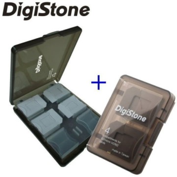 DigiStone 多功能記憶卡收納盒12片裝(黑色) + 4片裝(黑色)