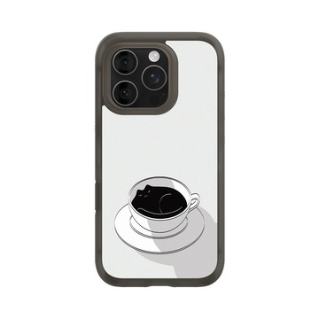 iPhone 16 Pro AirX 本質黑 - ilovedoodle (Lim Heng Swee) - Coffee Cat: 喵美式