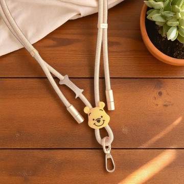 可以充電的掛繩【迪士尼】小熊維尼 65W Type-C 急速充電手機掛繩