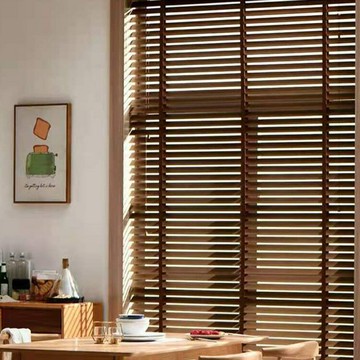 優樂悅~蘇州實木百葉窗簾中式客廳臥室陽臺辦公室升降遮光遮陽木質百葉簾