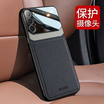 適用于三星M54手機殼Galaxy M34 5G皮紋保護套蓋樂世M34軟膠防摔鏡頭全包邊個性男女情侶新款皮革外殼超薄