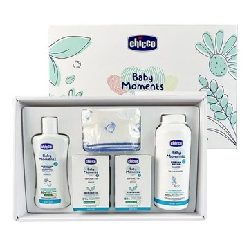 【丁丁藥局】CHICCO寶貝嬰兒植萃沐浴澎澎質感禮盒 喜客券