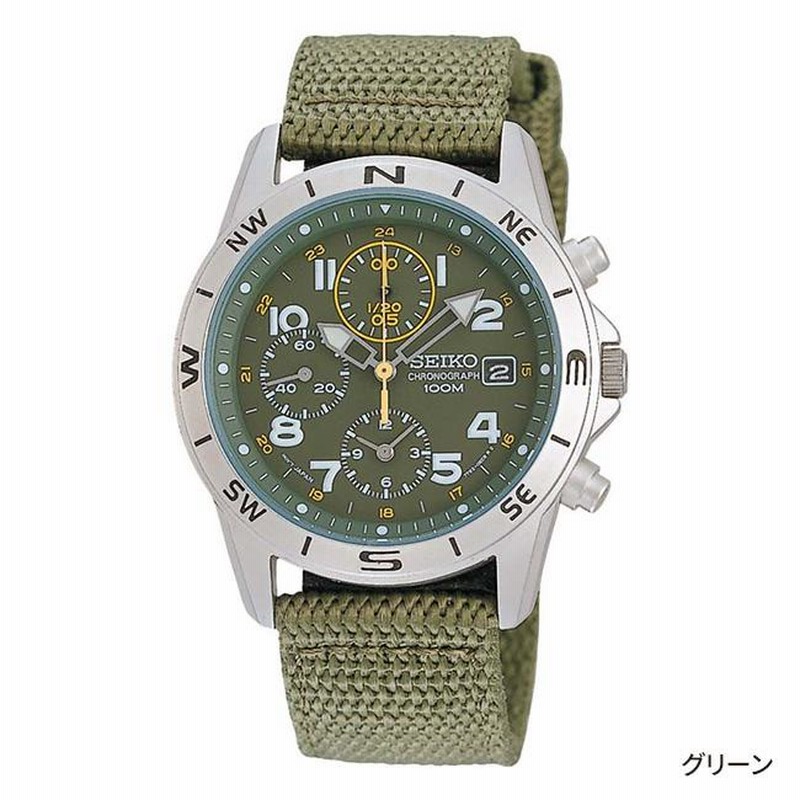一*味様 セイコー　クロノグラフ100ｍ　ミリタリーモデル箱付　動作品 SEIKO セイコークロノグラフ (海外ミリタリーモデル) - 海外