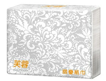 五月花芙蓉摺疊擦手紙200抽*20包--現貨