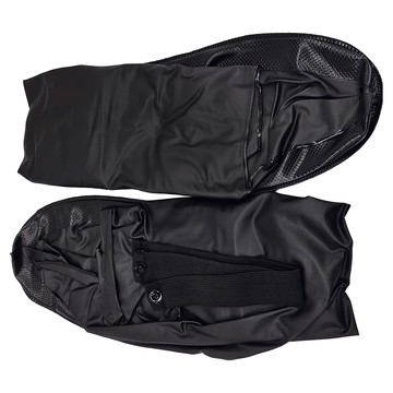 高筒防水雨鞋套  40公分高筒設計  PVC材質  耐汙耐磨  3XL(32cm)  黑色