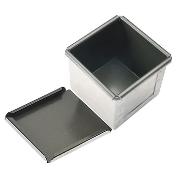 SaNNeNg 三能 1000系列不沾 正方型鍍鋁土司盒 SN2061  內徑80 x 80 x 80mm  1個