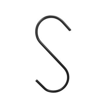 加大版S掛勾 S型鐵鉤倒掛鉤 黑色S型掛鉤 多功能收納掛勾曬衣勾環衣架掛勾 贈品禮品 A5439