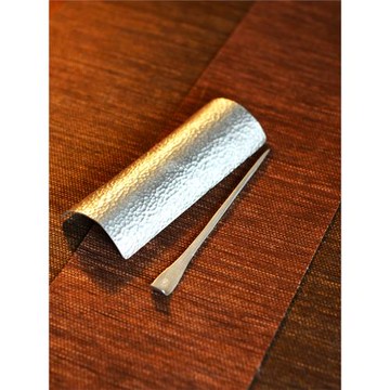 日式純錫茶則手工錘紋茶匙茶撥功夫茶具茶荷創意居家茶勺茶道配件