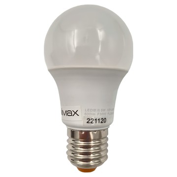 美克斯 UNIMAX LED燈泡 5W 600lm F3000 100-240V  黃光  1個