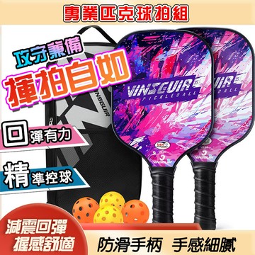 匹克球拍 玻璃纖維比賽級 Pickleball 碳纖維專業球拍 專業認證 匹克球拍組 匹克球 板羽球拍 匹克球球拍 球拍