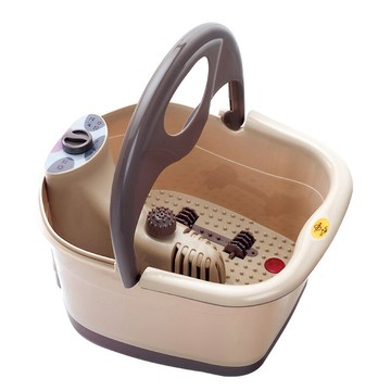 泡腳桶 足浴盆 按摩加熱洗腳盆電動泡腳盆加熱足浴桶自動足療桶電動足浴盆「限時特惠」