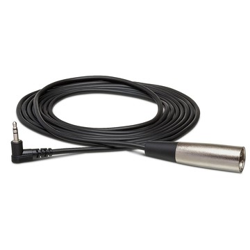 HOSA 美國轉角L型立體聲3.5mm轉XLR3M麥克風音源線mic音訊線XVM-105M(長1.5公尺)