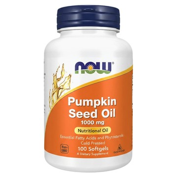 NOW Foods 台灣公司貨 南瓜籽油膠囊食品  100顆  1罐