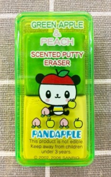 【震撼精品百貨】Pandapple Sanrio 蘋果熊貓~三麗鷗蘋果熊貓香水橡皮擦-透明綠#52964