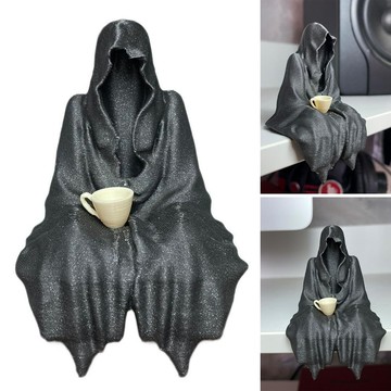 [Green party] 黑衣詭秘之主擺件驚悚黑袍哥特式花園裝飾樹脂工藝品禮物