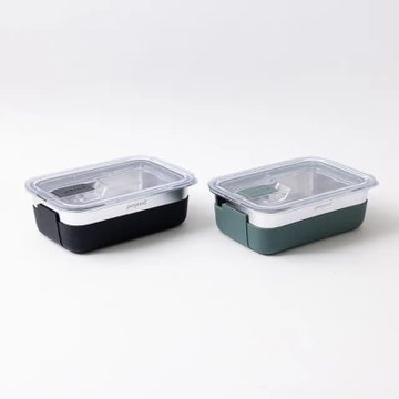 Prepara LIFT系列 可微波 不鏽鋼保鮮盒 [3號]-900ml(含隔熱套)