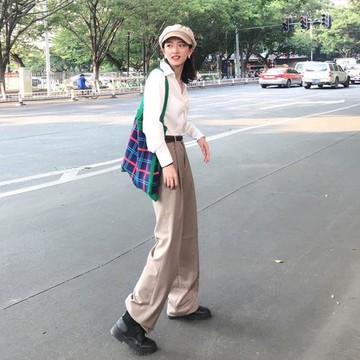 Dt東大門秋冬款復古豹紋單肩布袋
