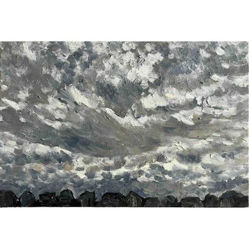 原作・油畫「近處的風景 20269」畫作・P6(27×41cm) 藝術・畫布