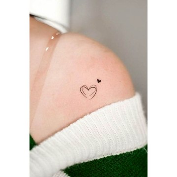 「暗示」 愛心 紋身貼紙 微刺青 小清新 小心機 卡通 紋身貼 小紅書同款 可愛 抖音同款 超美 性感 設計款