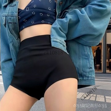 ✨可開發票#gogo三角褲美式熱褲爵士舞褲子酒吧演齣服夏季黑色高腰跳舞超短褲#免運費