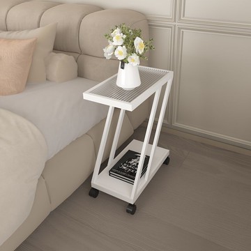 破損補發 床頭置物架臥室床頭櫃家用床邊櫃小型極窄迷你可移動小桌子小邊幾 逸雅家居館