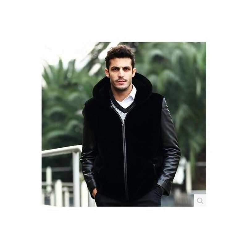 ライダースジャケット メンズ レザージャケット 毛皮切り替え 革ジャン 真冬仕様 あったか ジャケット アウター フード付き 16秋冬 防寒 お洒落 通販 Lineポイント最大0 5 Get Lineショッピング