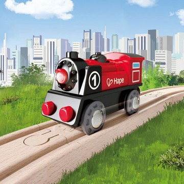 德國 Hape 電動復古小火車 電動小火車